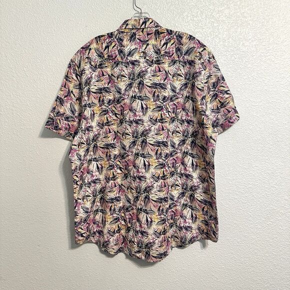 Robert Graham Shirt Mens Size 2XL Rory Classic Fit Linen Cotton Floral Print - Picture 3 of 11